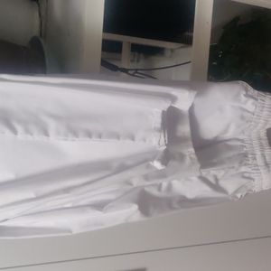 Adar medium white scrub pants